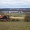 Blick nach Eching und Isarstausee