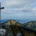 Gipfelkreuz des Blankenstein mit Tegernsee
