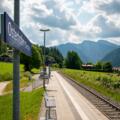 Bahnhof Osterhofen mit Blick ins Leitzachtal