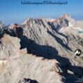 Jubiläumsgrat Übersichtsbild von der Alpspitze mit Route - Topo