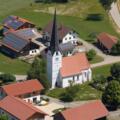 Luftbild der Jakobskirche in Rottenstuben