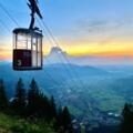 Laber-Bergbahn am Abend