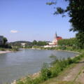 Salzach und Europasteg.