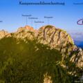 Kampenwandüberschreitung Übersichtsbild - Topo