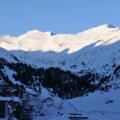 Obergurgl:  winterlicher Blick auf den morgendlichen Schalfkogel