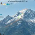 Übersichtsbild Hocheck - Topo Skitour auf den Watzmann