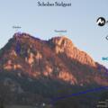Schober Südgrat Tour in Foto - Topo
