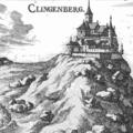 Ruine Klingeberg - Stich Vischer