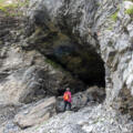 Schlund der Obstanser Eishöhle.
