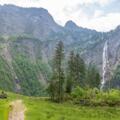 Blick auf den Röthbachfall, den höchsten Wasserfall Deutschlands.