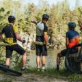 Mountainbiker an der Resilacke