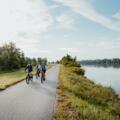 Radtour am Donauradweg bei Feldkirchen an der Donau