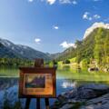 Malerweg Ramsau: Infotafel am Hintersee