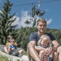 Familienspaß auf der Sommerrodelbahn am Biberg in Saalfelden