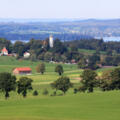 Blick auf den Münsing/Holzhausen am Starnberger See