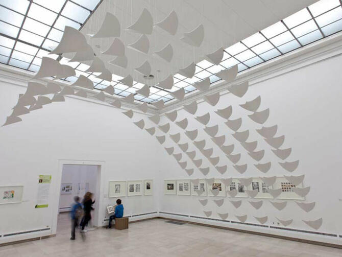 Austellungsraum der Städtischen Galerie Rosenheim.