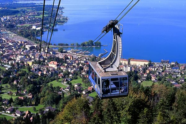 Pfänderbahn mit Bregenz