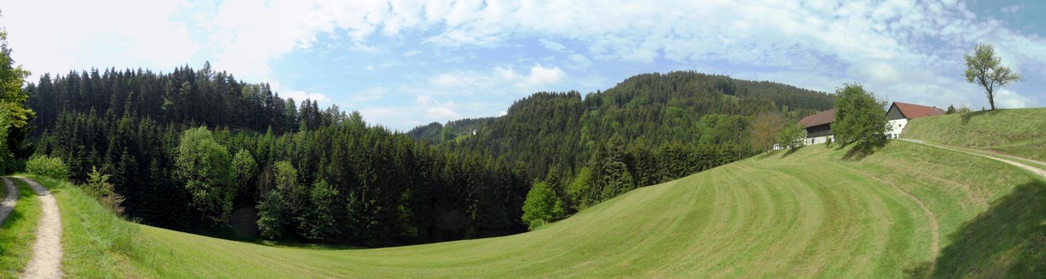 Panorama kurz nach der Pierbacher Kugelmühle