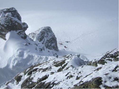 Blick zum Skidepot