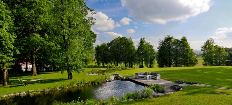 Park mit Teich