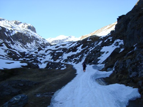 Schneeband zur Johannishütte