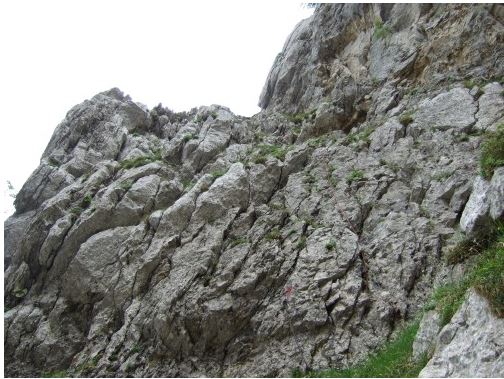 Die nächste Kletterstelle (II+, III ohne Seil)