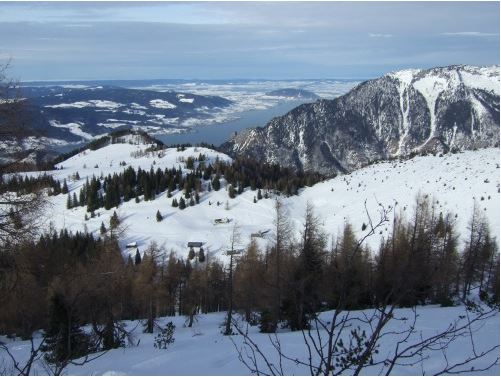 Gipfelanstieg mit Atterseepanorama