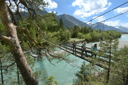 Hängebrücke in Forchach