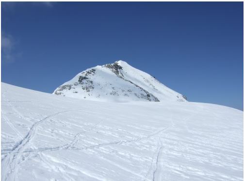 Blick zurück nach der Abfahrt vom Stubacher Sonnblick