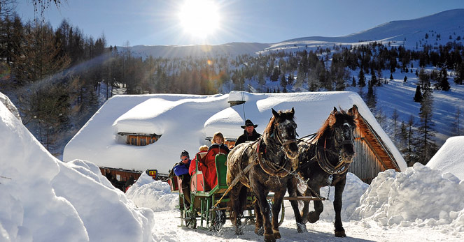 Pferdeschlittenfahrt zur Pritzhütte