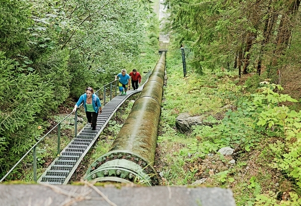 Lauftraining auf der Aquastiege