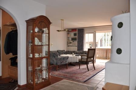 Wohnraum mit Kachelofen