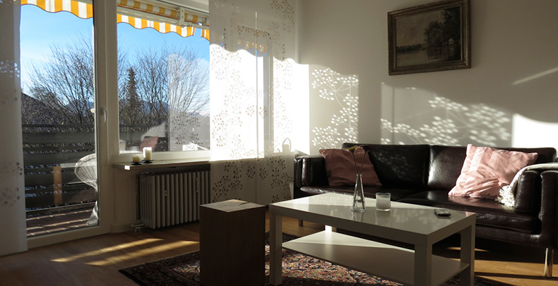 Wohnzimmer Ferienwohnung Focking