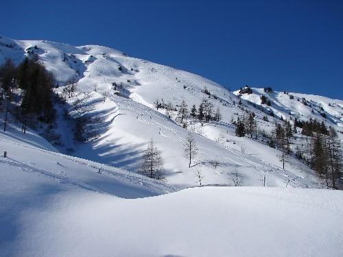 Rückblick von der Mooshamalm