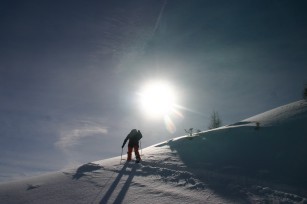 Aufstieg der Sonne entgegen