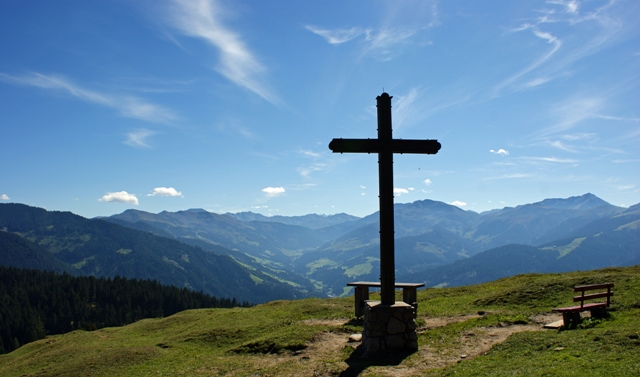 Kragenjoch Wildschönau Gipfelkreuz