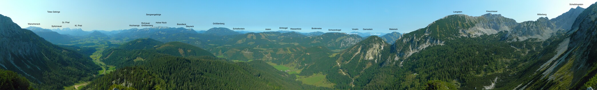 Panorama beschriftet