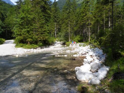 Wunderbare Landschaft des Bluntautales