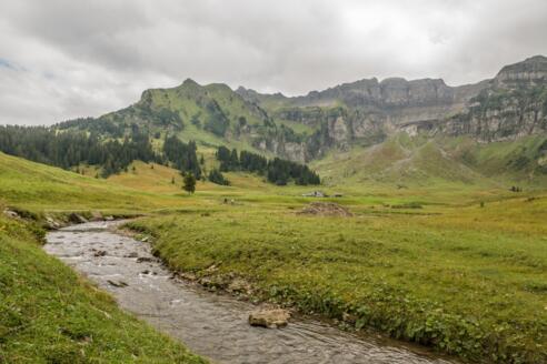 Alpbach, Blickrichtung Kanisfluh