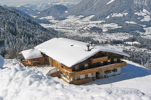 Jausenstation Hochlechen im Winter