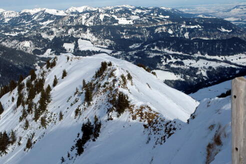 Gratverlauf von der Kanzelwand zur Gehrenspitze