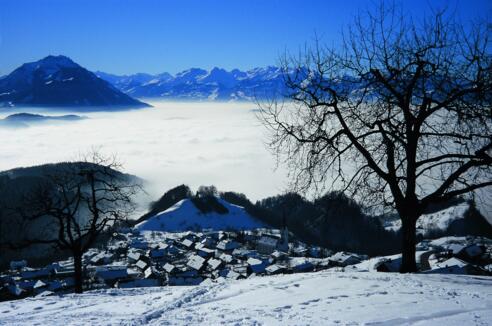 Blick auf Fraxern