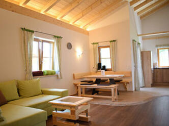 Wohnbereich Ferienhaus Glücksklee