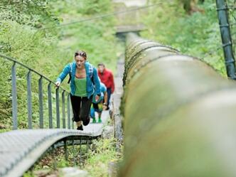 Lauftraining auf der Aquastiege