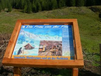 An der Abzweigung zur Püreckalm