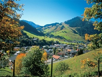 Blick auf Hinterglemm