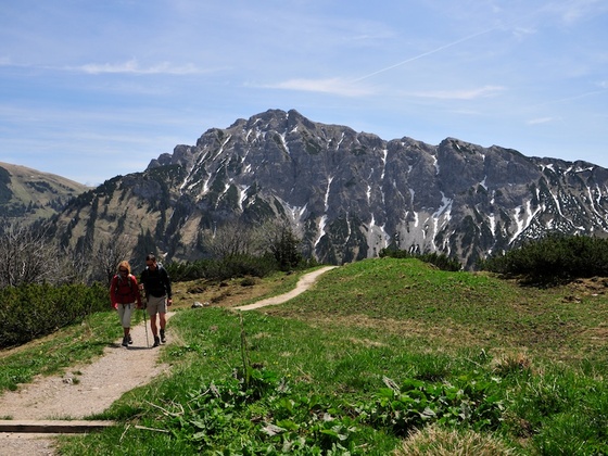 Weg von der Strindenalm zum Neunerköpfle