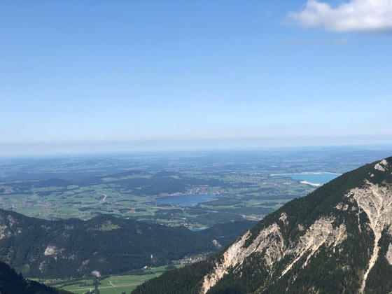Blick vom Gamskopf ins Allgäu