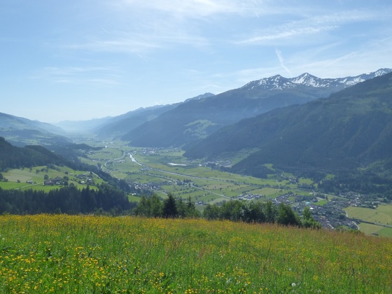 Es eröffnet sich immer wieder ein tolle Blick ins Salzachtal