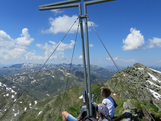 das Gipfelkreuz am Salzachgeier